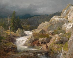 Mulino sul torrente di montagna (1861)